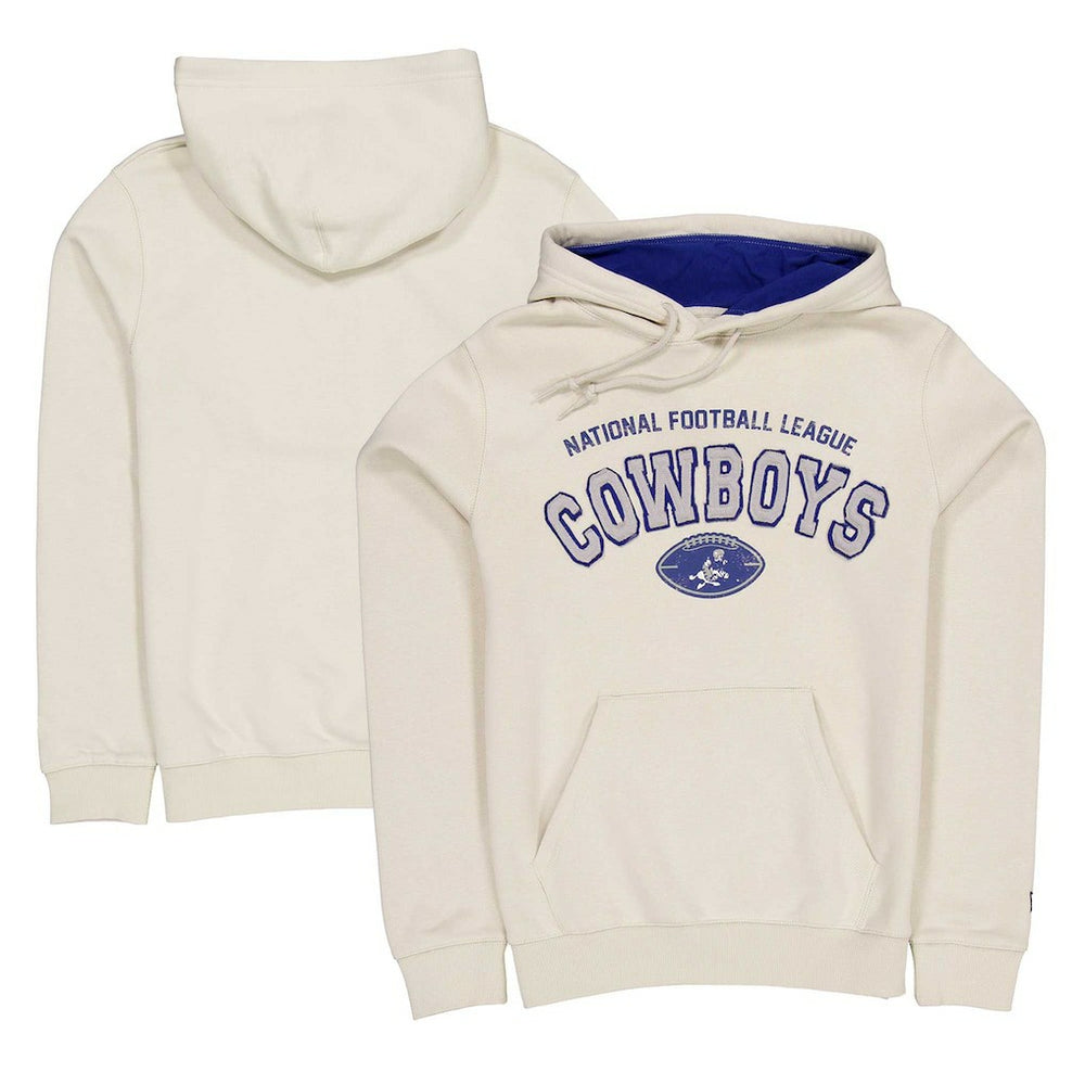 Dallas Cowboys New Era Historic Pullover Hoodie - Cream - NFL