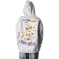 Phoenix Suns The Wild Collective Unisex Full-Zip Floral Hoodie Heather Gray