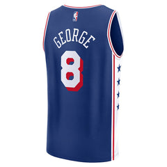 Fanatics Paul George Philadelphia 76ers Fast Break Replica Player Jersey Icon Edition Royal