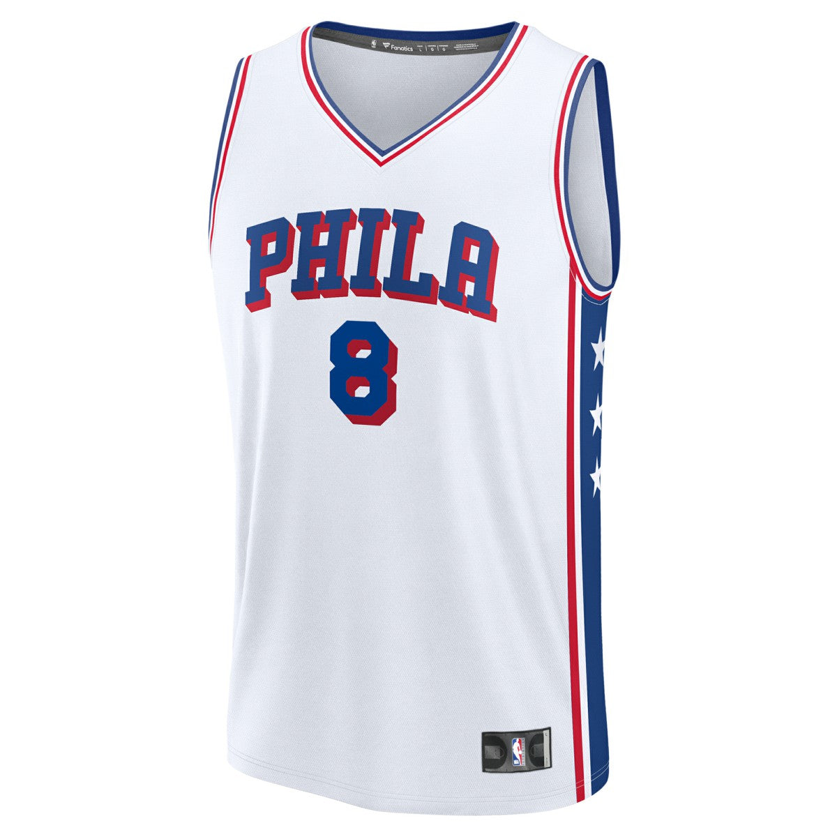 Fanatics Paul George Philadelphia 76ers Youth Fast Break Replica Player Jersey Association Edition White