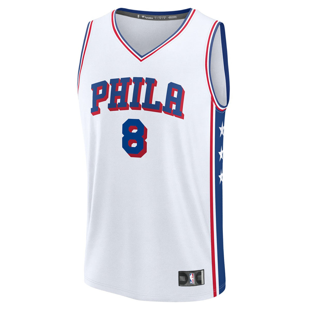 Fanatics Paul George Philadelphia 76ers Youth Fast Break Replica Player Jersey Association Edition White