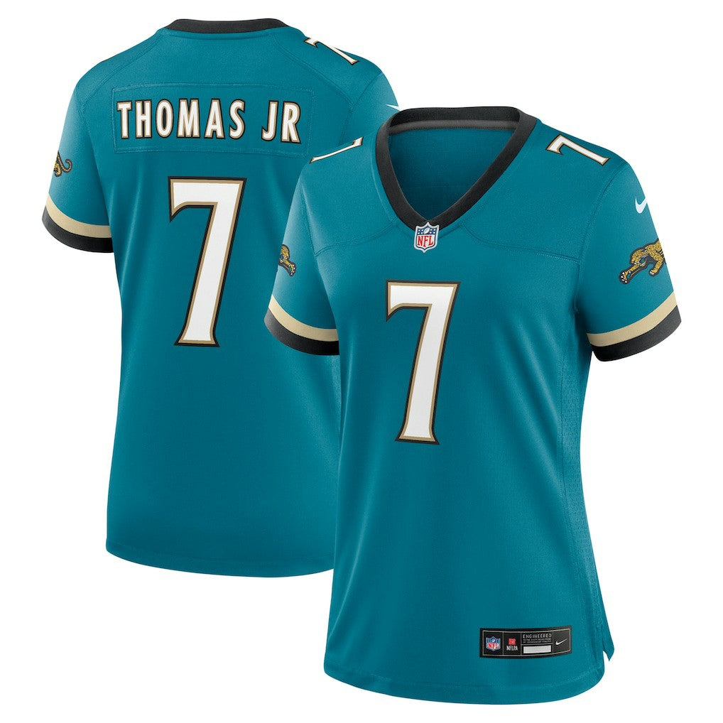 Brian Thomas Jr. Jacksonville Jaguars Women's Prowler Throwback Game Jersey - Teal - Nike