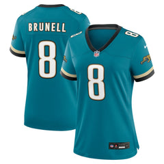 Mark Brunell Jacksonville Jaguars Women's Prowler Throwback Retired Player Game Jersey - Teal - Nike