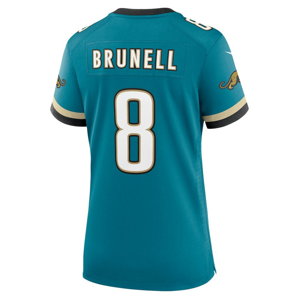 Mark Brunell Jacksonville Jaguars Women's Prowler Throwback Retired Player Game Jersey - Teal - Nike