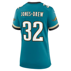 Maurice Jones-Drew Jacksonville Jaguars Women's Prowler Throwback Retired Player Game Jersey - Teal - Nike