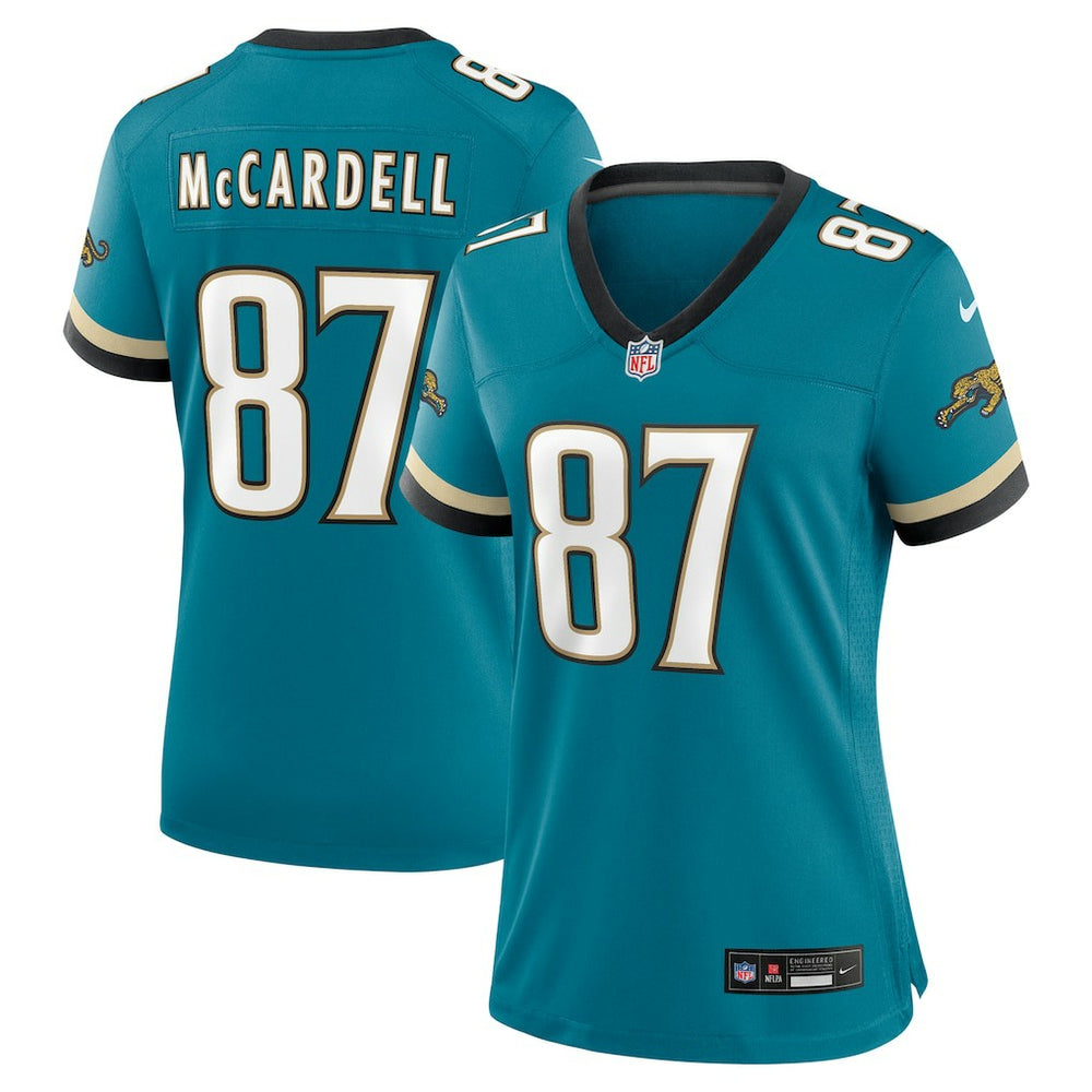 Keenan McCardell Jacksonville Jaguars Women's Prowler Throwback Retired Player Game Jersey - Teal - Nike