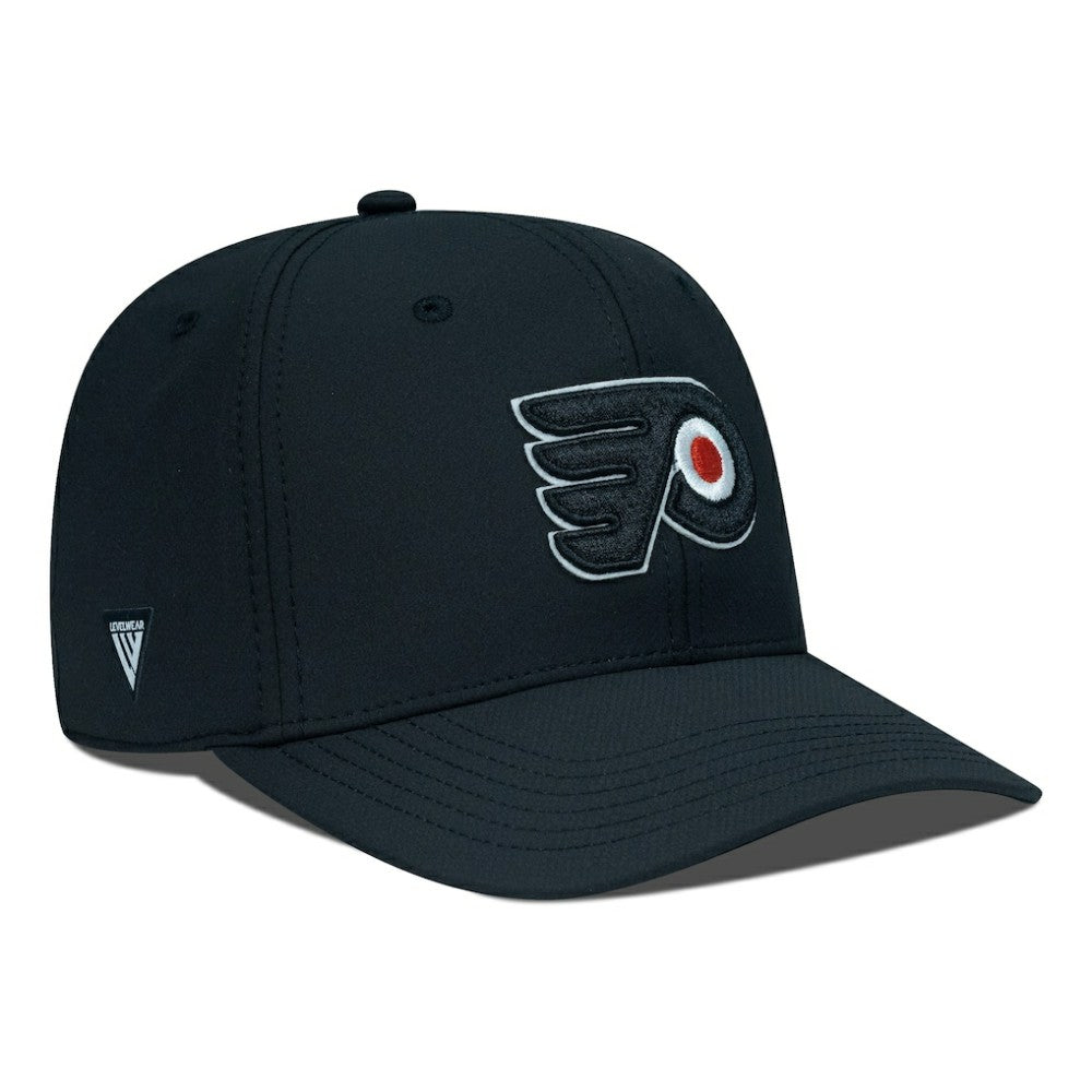 Philadelphia Flyers Levelwear Rise Flex Hat - Black | NHL near me