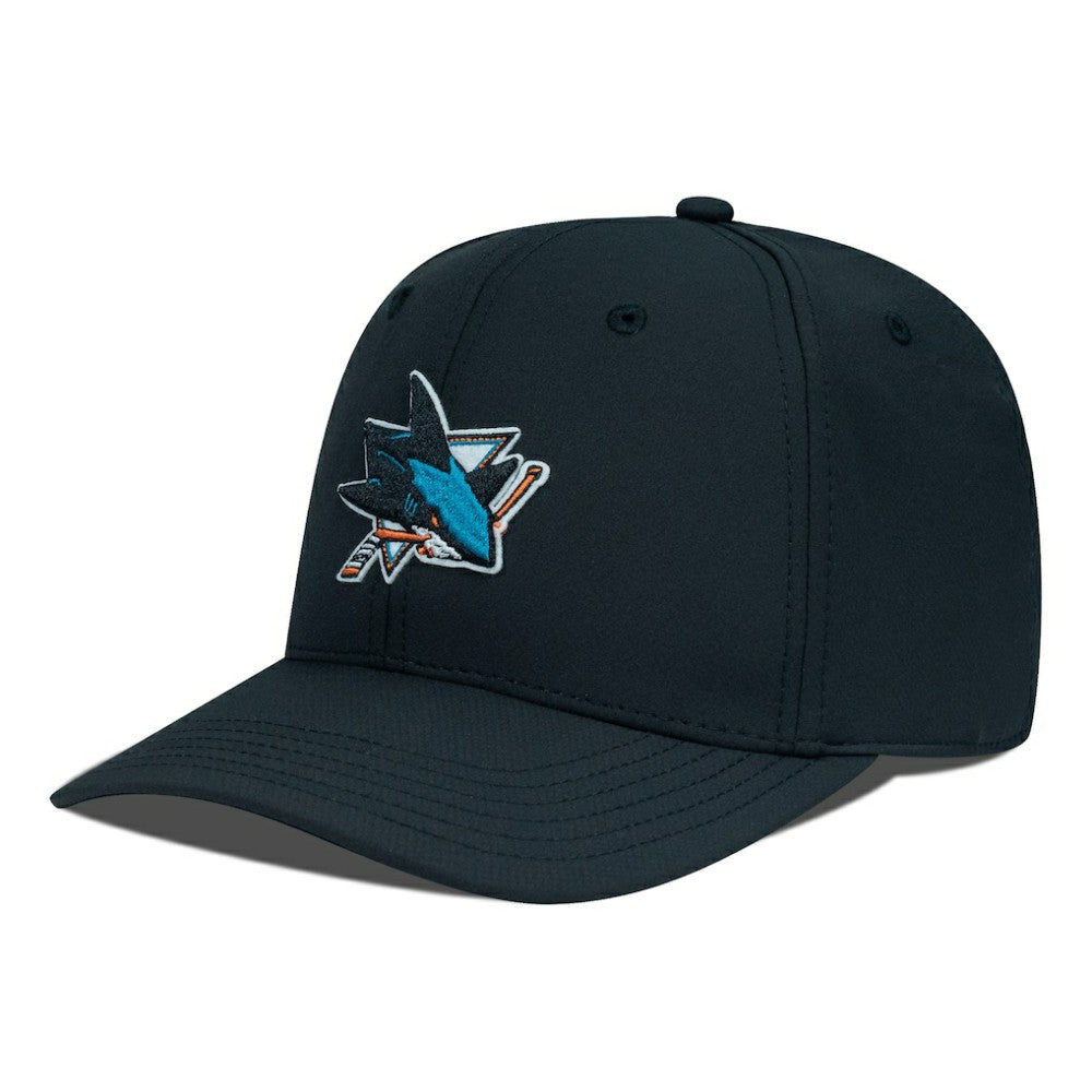 San Jose Sharks Levelwear Rise Flex Hat - Black | NHL Lifestyle