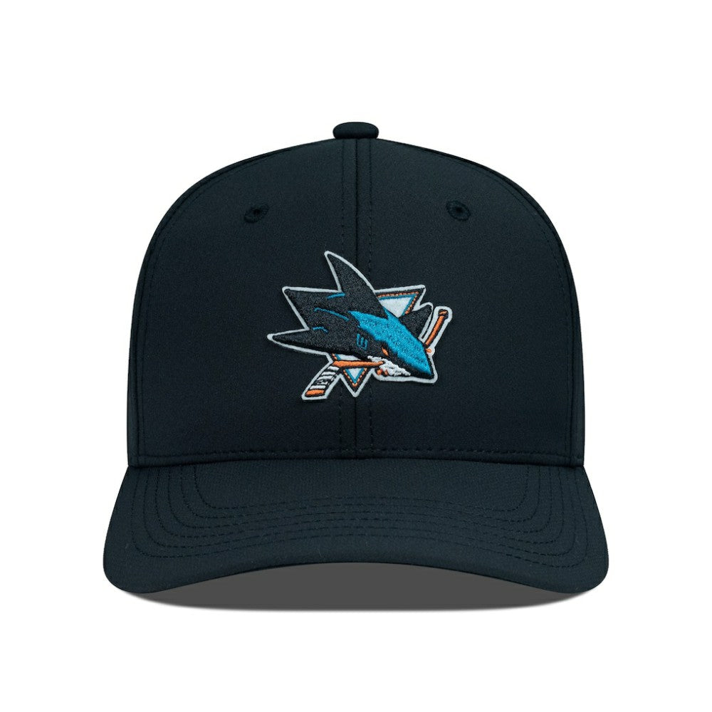 San Jose Sharks Levelwear Rise Flex Hat - Black | NHL Lifestyle