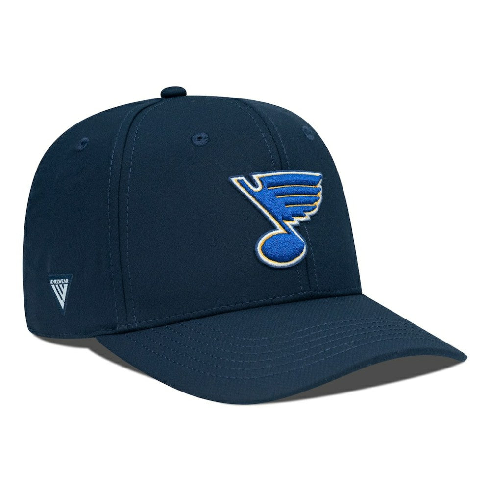 St. Louis Blues Levelwear Rise Flex Hat - Navy | NHL Clearance