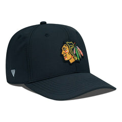 Chicago Blackhawks Levelwear Rise Flex Hat - Black | NHL discount