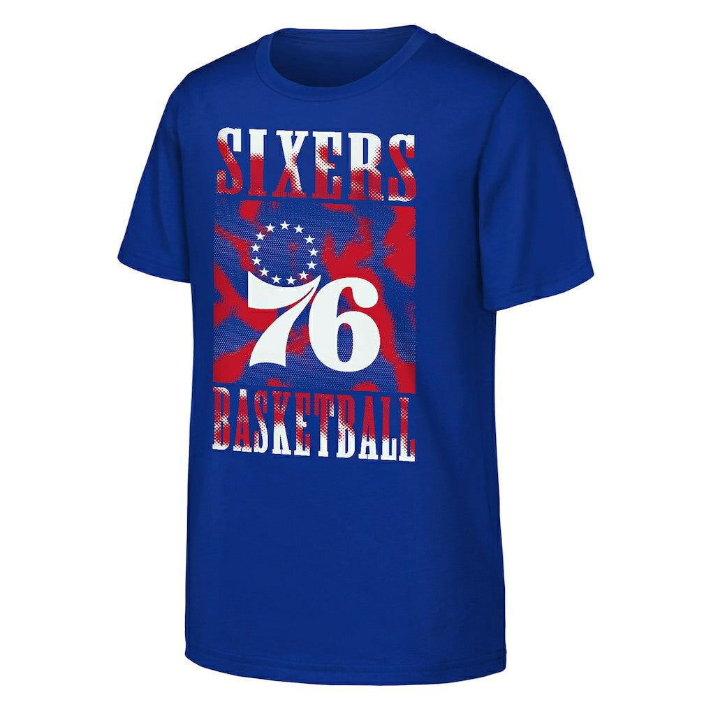Philadelphia 76ers Youth Garage Hero T-Shirt Royal
