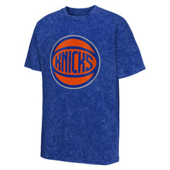 New York Knicks Youth Rugged Defense T-Shirt Blue