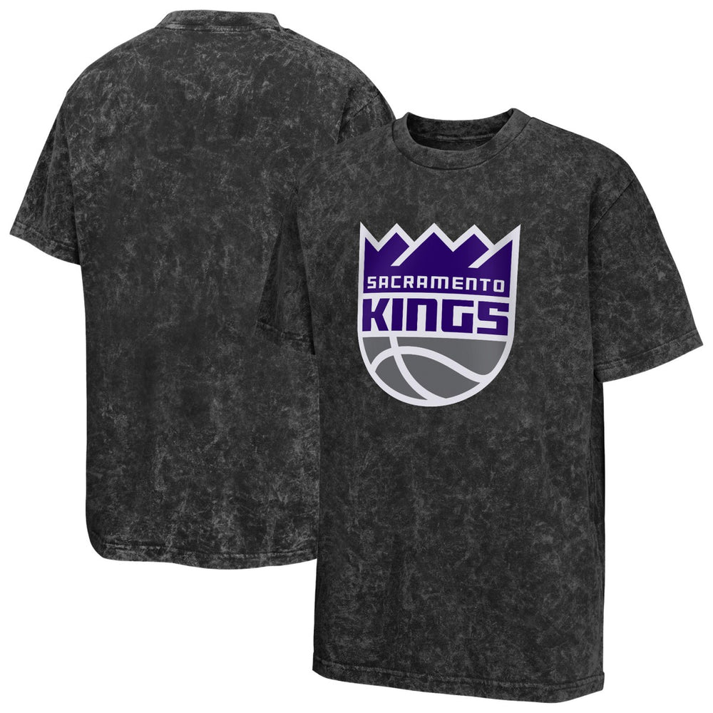 Sacramento Kings Youth Rugged Defense T-Shirt Black