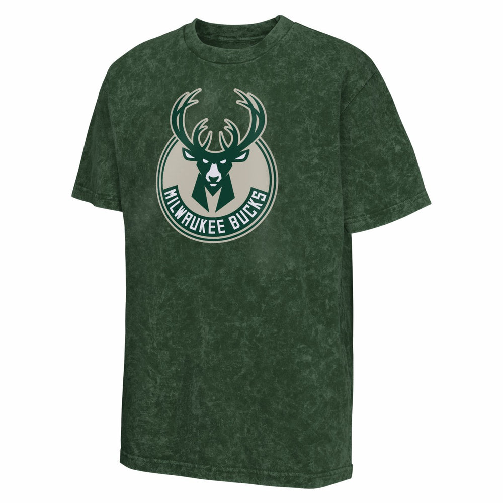 Milwaukee Bucks Youth Rugged Defense T-Shirt Green