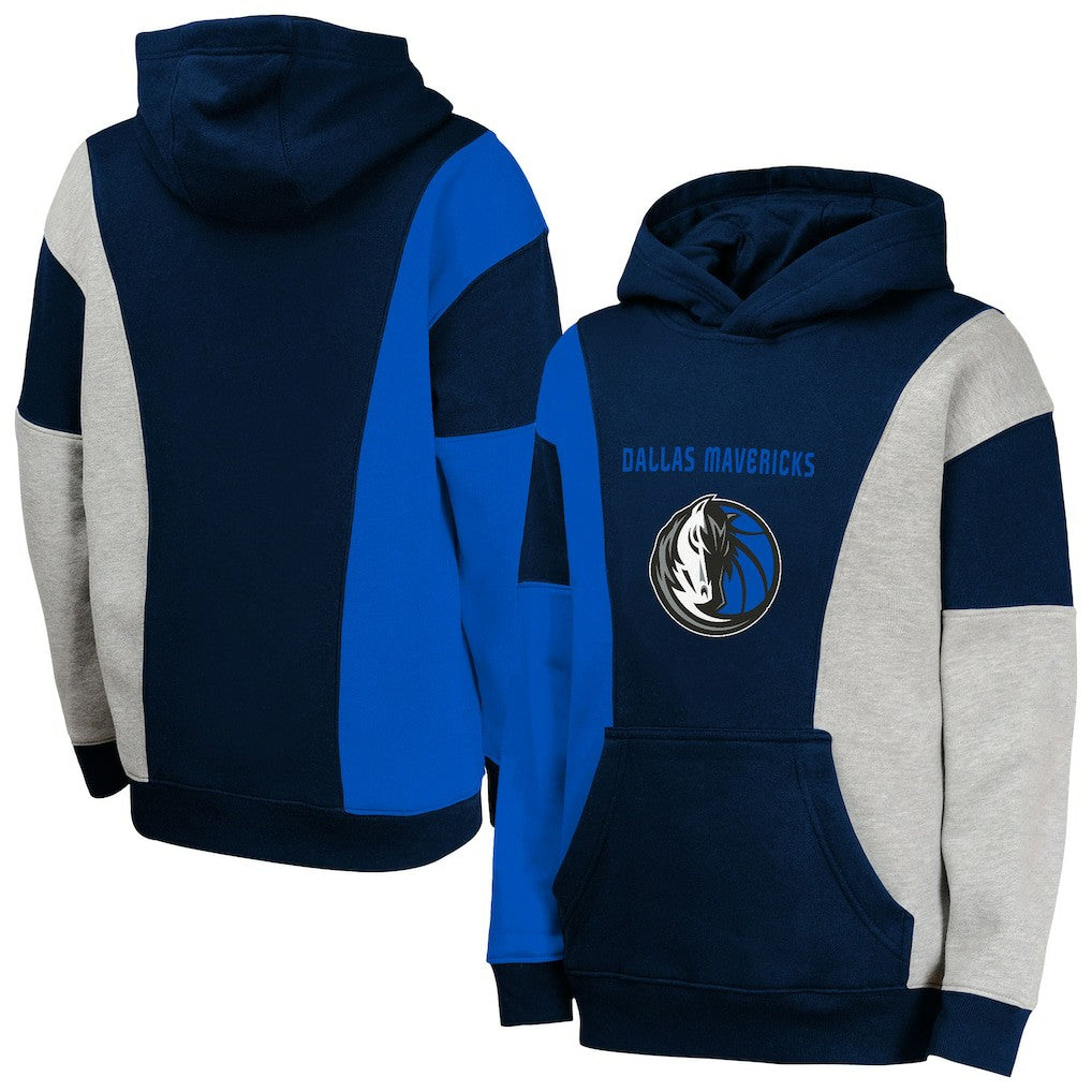 Dallas Mavericks Youth Ace In the Hole Pullover Hoodie Navy