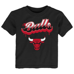 Chicago Bulls Youth Bubbly Script T-Shirt Black