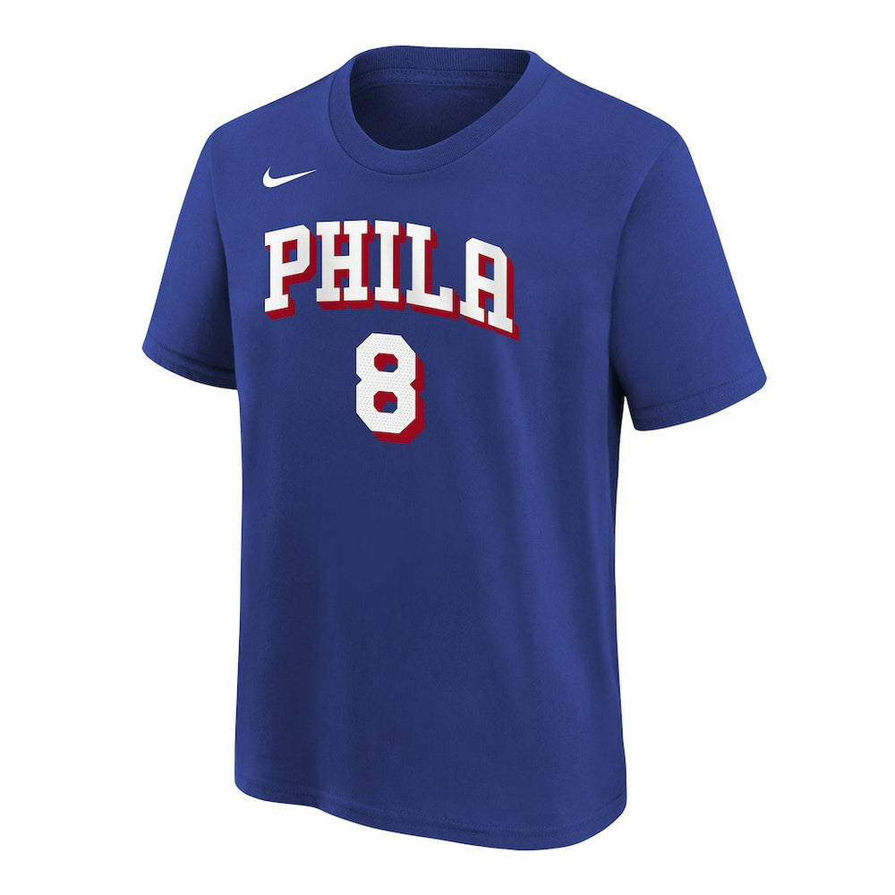 Nike Paul George Philadelphia 76ers Youth Icon Name & Number T-Shirt Royal
