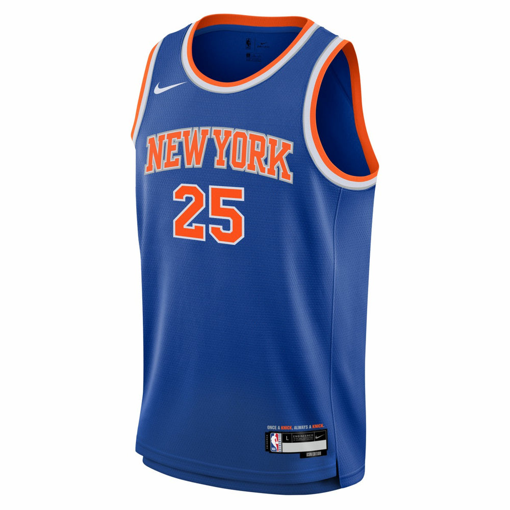 Nike Mikal Bridges New York Knicks Youth Swingman Jersey Icon Edition Blue