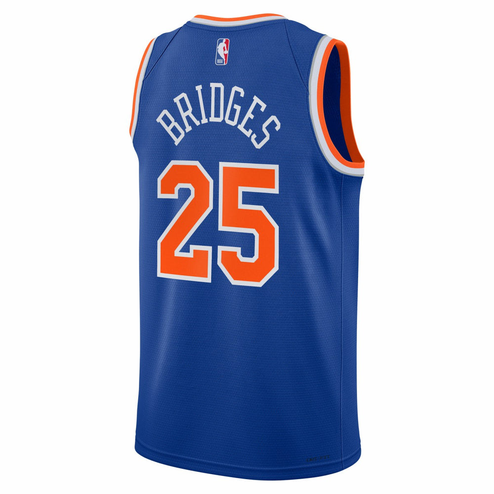 Nike Mikal Bridges New York Knicks Youth Swingman Jersey Icon Edition Blue