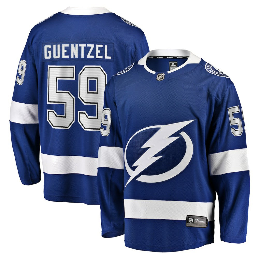 Jake Guentzel Tampa Bay Lightning Fanatics Home Premier Breakaway Player Jersey - Blue | Fanatics Lifestyle