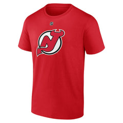 Jacob Markstrom New Jersey Devils Fanatics Authentic Stack Name & Number T-Shirt - Red | Fanatics Clearance