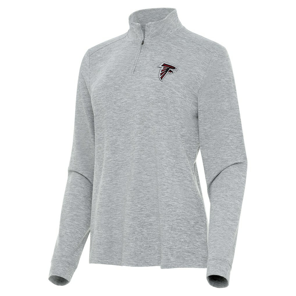 Atlanta Falcons Antigua Women's Mentor Quarter-Zip Jacket - Heather Gray - NFL