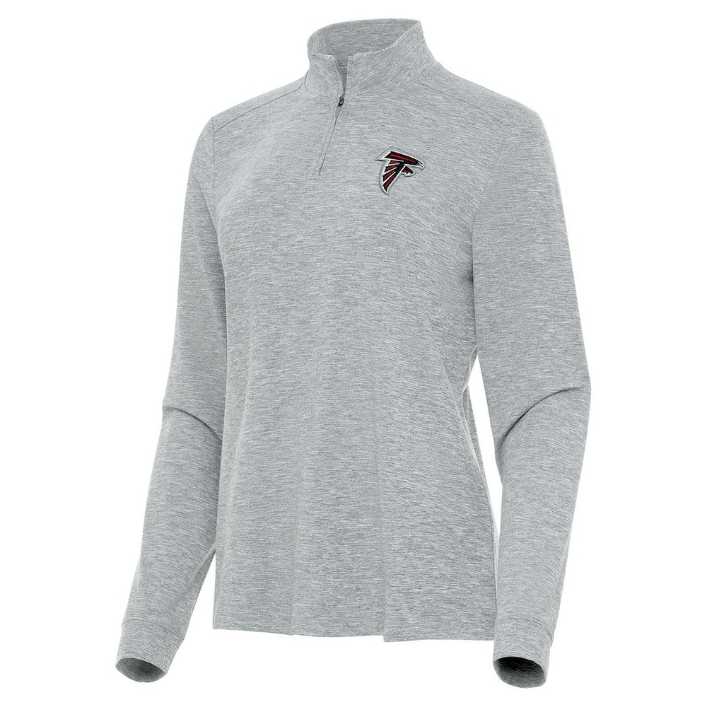 Atlanta Falcons Antigua Women's Mentor Quarter-Zip Jacket - Heather Gray - NFL