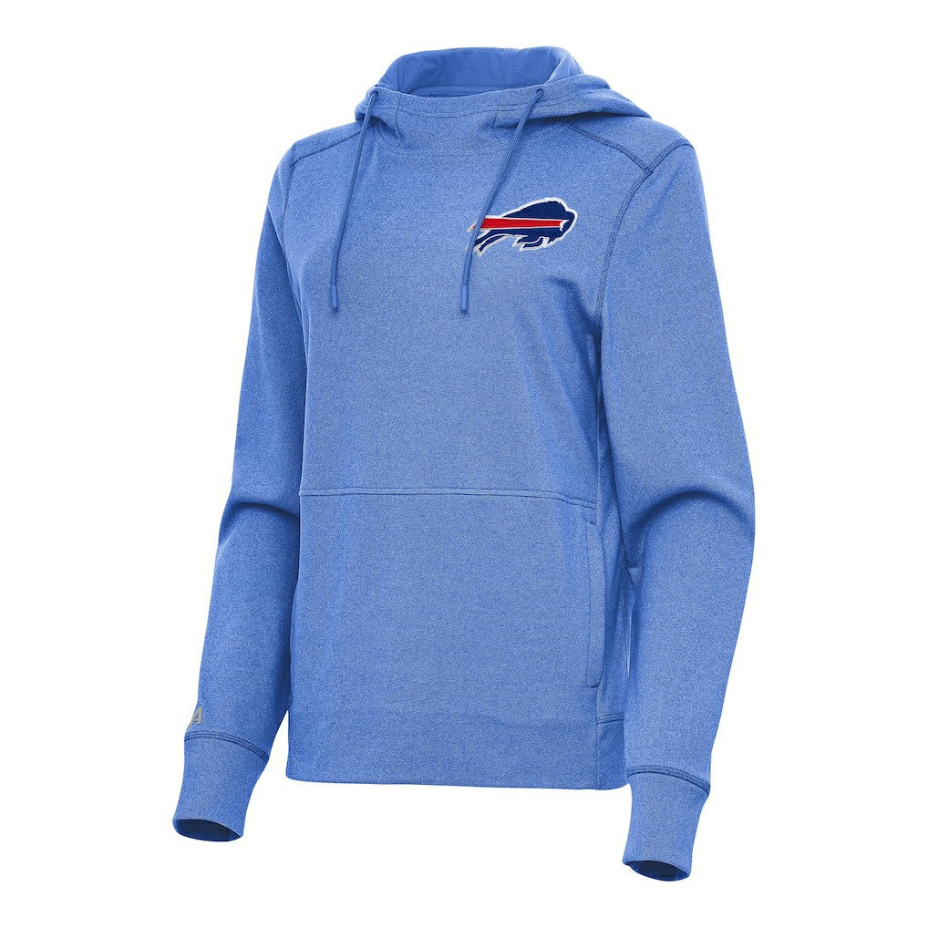 Buffalo Bills Antigua Women's Justice Pullover Hoodie - Heather Royal - NFL
