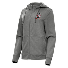 Cleveland Browns Antigua Women's Seeker Full-Zip Hoodie Jacket - Heather Charcoal - NFL