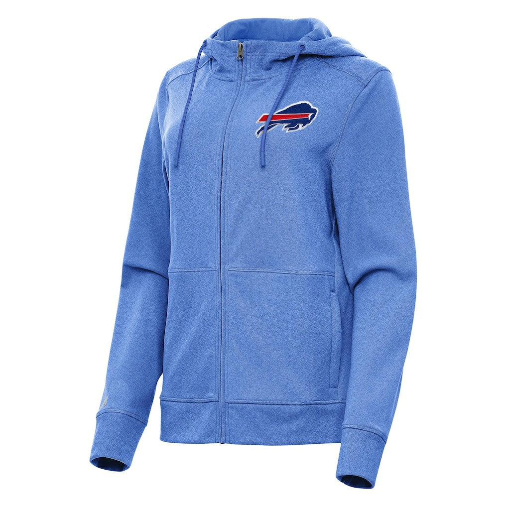 Buffalo Bills Antigua Women's Seeker Full-Zip Hoodie Jacket - Heather Royal - NFL