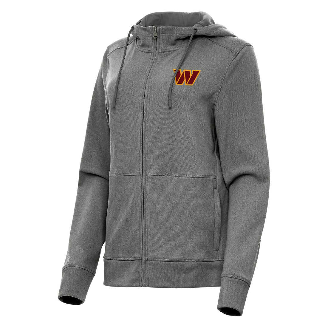 Washington Commanders Antigua Women's Seeker Full-Zip Hoodie Jacket - Heather Charcoal - NFL