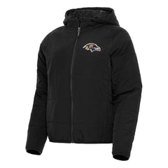 Baltimore Ravens Antigua Women's Universe Full-Zip Hoodie Jacket - Black - NFL