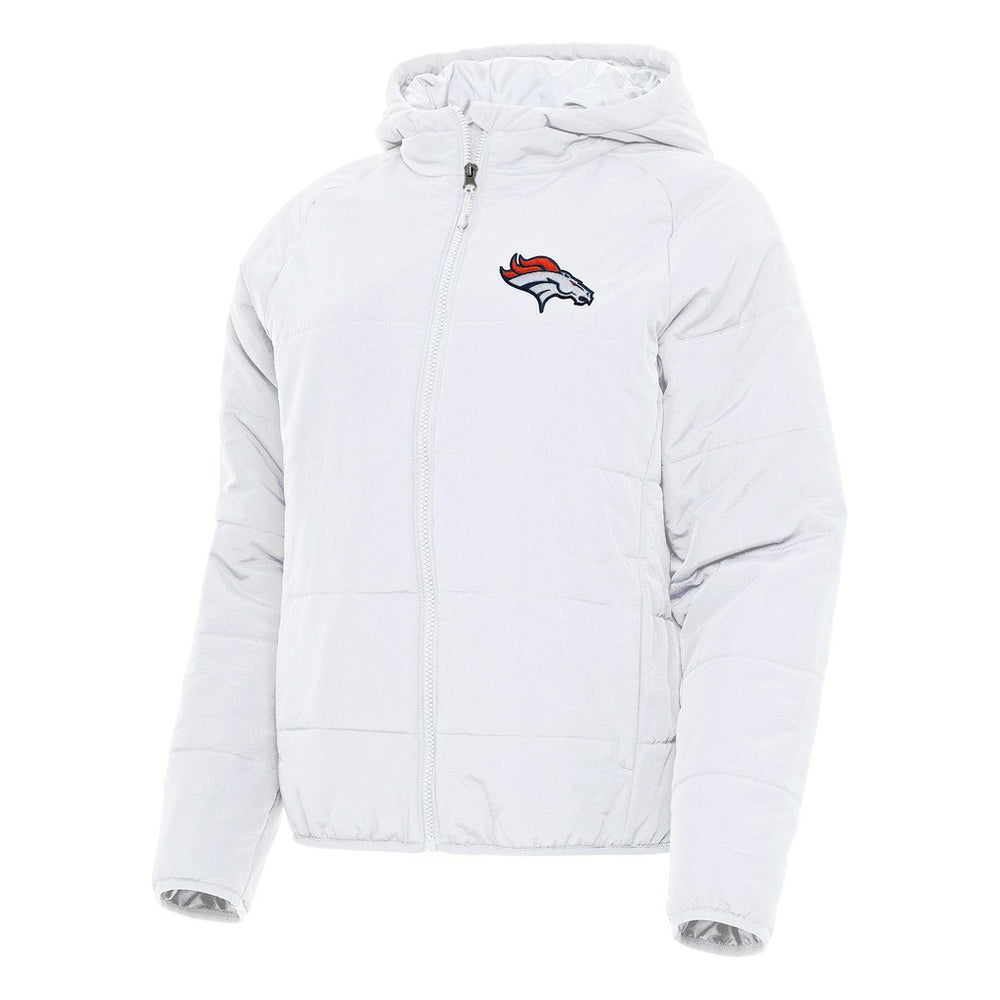 Denver Broncos Antigua Women's Universe Full-Zip Hoodie Jacket - White - NFL