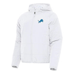 Detroit Lions Antigua Women's Universe Full-Zip Hoodie Jacket - White - NFL