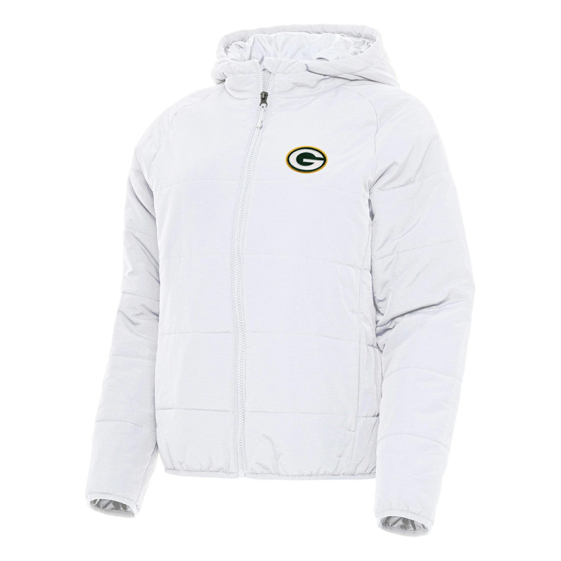 Green Bay Packers Antigua Women's Universe Full-Zip Hoodie Jacket - White - NFL