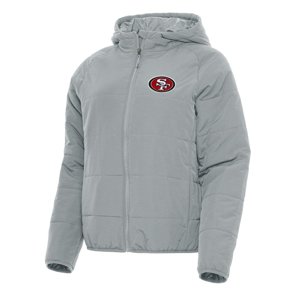 San Francisco 49ers Antigua Women's Universe Full-Zip Hoodie Jacket - Gray - NFL