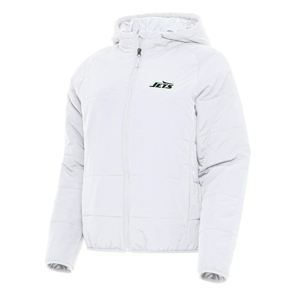 New York Jets Antigua Women's Universe Full-Zip Hoodie Jacket - White - NFL