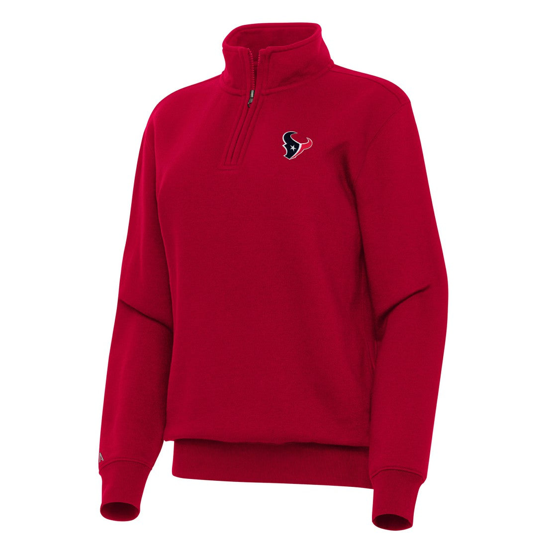Houston Texans Antigua Women's Victory Quarter-Zip Top - Red - NFL