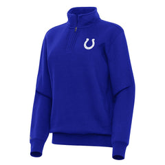 Indianapolis Colts Antigua Women's Victory Quarter-Zip Top - Royal - NFL