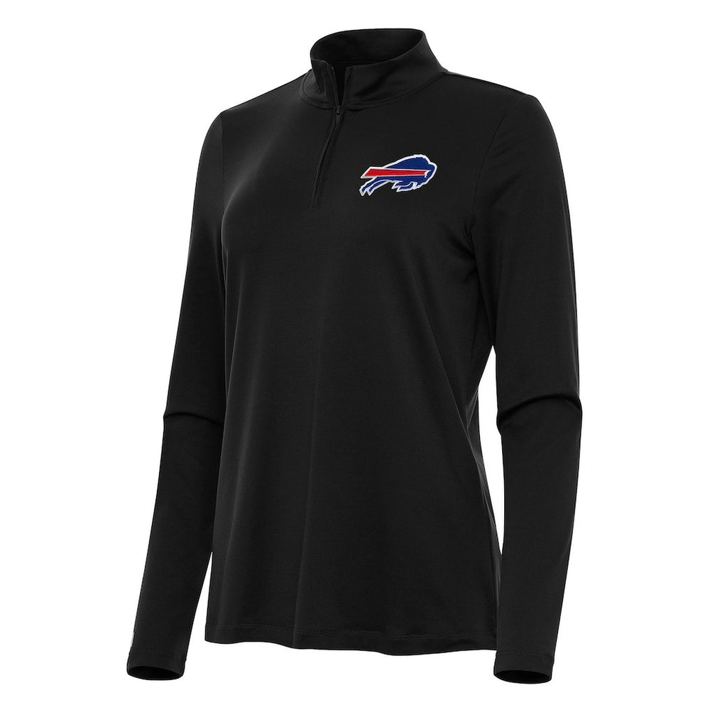 Buffalo Bills Antigua Women's Reprocess Quarter-Zip Top - Black - NFL