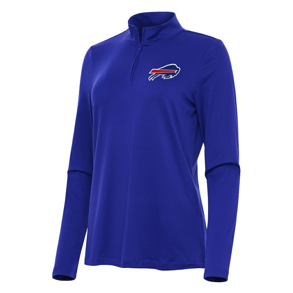 Buffalo Bills Antigua Women's Reprocess Quarter-Zip Top - Royal - NFL