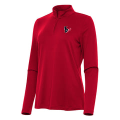 Houston Texans Antigua Women's Reprocess Quarter-Zip Top - Red - NFL