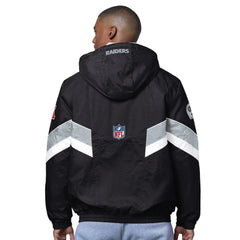 Las Vegas Raiders OVO x Starter Sideline Full-Snap Puffer Jacket - Black - NFL