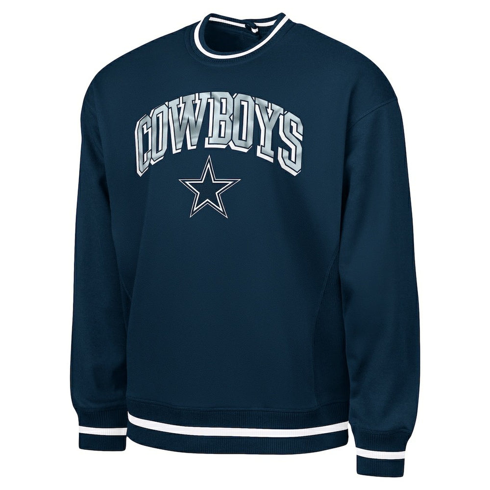 Dallas Cowboys G-III Sports by Carl Banks Adaptive Blocker Fleece Pullover Sweatshirt - Navy - NFL