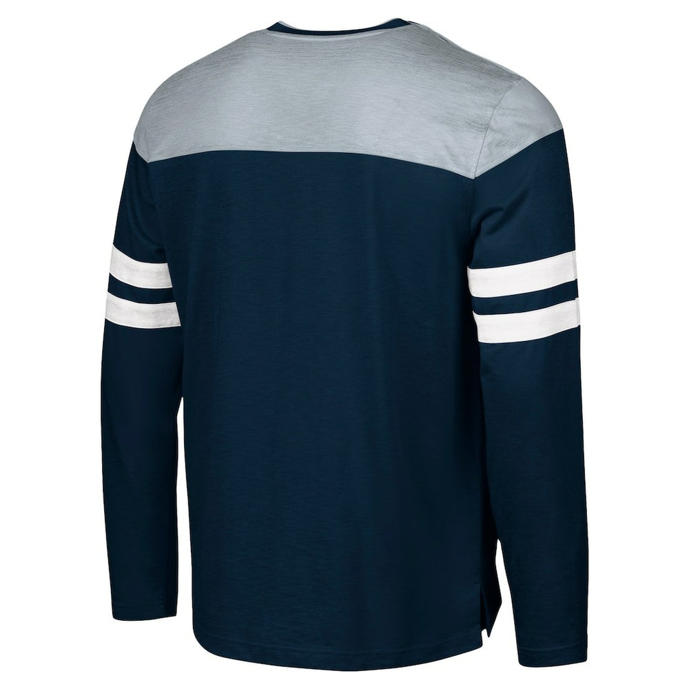 Dallas Cowboys G-III Sports by Carl Banks Adaptive Hail Mary Long Sleeve T-Shirt - Navy/Silver - NFL