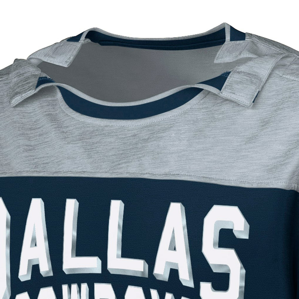 Dallas Cowboys G-III Sports by Carl Banks Adaptive Hail Mary Long Sleeve T-Shirt - Navy/Silver - NFL