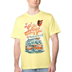 Baltimore Orioles Margaritaville Bus Waves Graphic T-Shirt Online