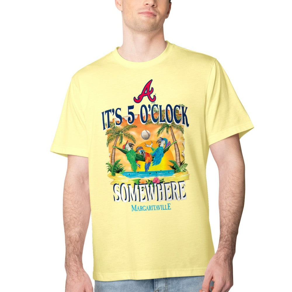 Atlanta Braves Margaritaville Five O'Clock Graphic T-Shirt Discount