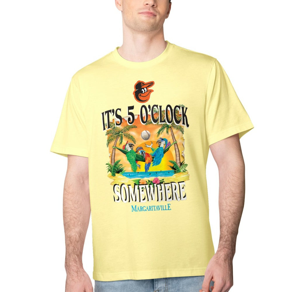 Baltimore Orioles Margaritaville Five O'Clock Graphic T-Shirt Outlet